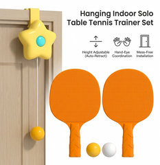 Hanging Ping Pong Trainer: Indoor Solo Table Tennis Game