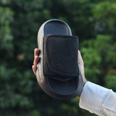 Z 111- Men’s Adjustable Comfort Slides – Matte Black