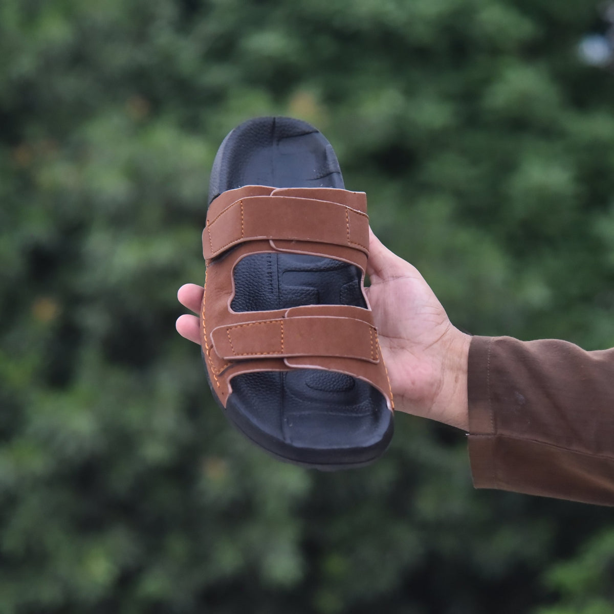 Z 20 - Men’s Dual Strap Comfort Slides - Tan