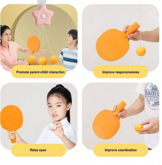 Hanging Ping Pong Trainer: Indoor Solo Table Tennis Game